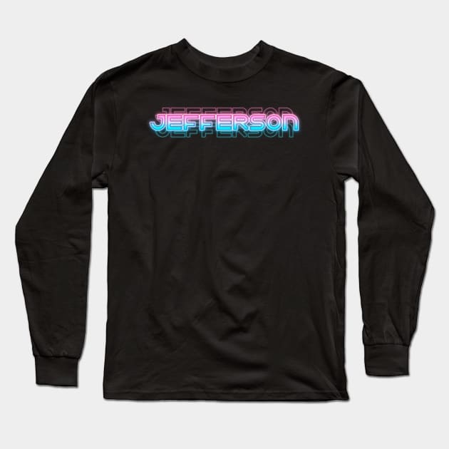 Jefferson Long Sleeve T-Shirt by Sanzida Design